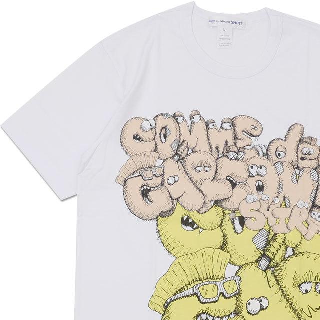 ★良品★コムデギャルソンシャツ　KAWS　コラボＴシャツ COMME des GARCONS x KAWS / コムデギャルソン x カウズ