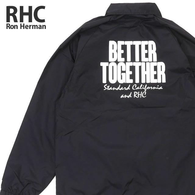 限 定 販 売 Coach Logo Sd California Standard スタンダードカリフォルニア X Herman Ron Rhc ロンハーマン 新品 コーチジャケット ロンハーマン Herman Ron Jacket Outer 黒 ブラック Black ジャケット Eventsatrefinery Com
