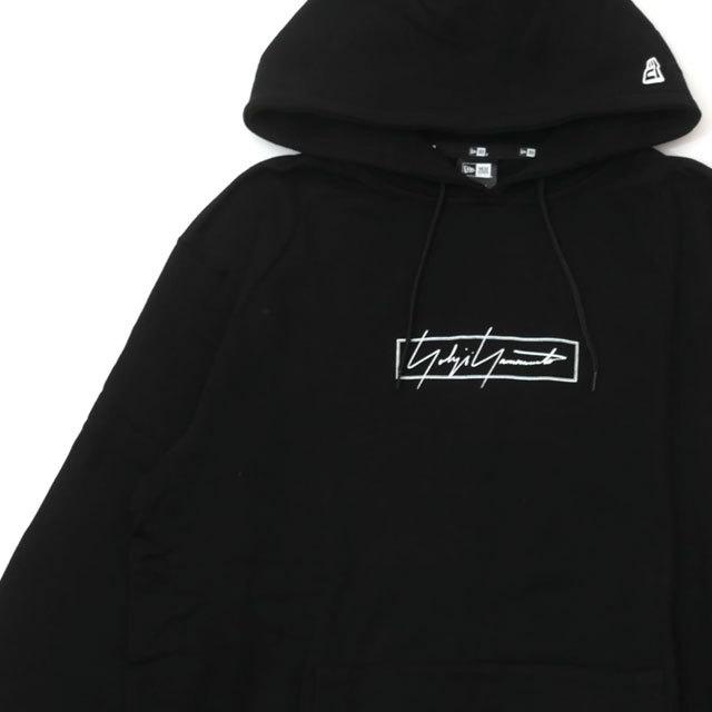 ヨウジヤマモト×ニューエラ パーカー 黒 XL 21AW ボックスロゴ　大きい ヨウジヤマモト×ニューエラ パーカー 黒 XL 21AW ボックスロゴ