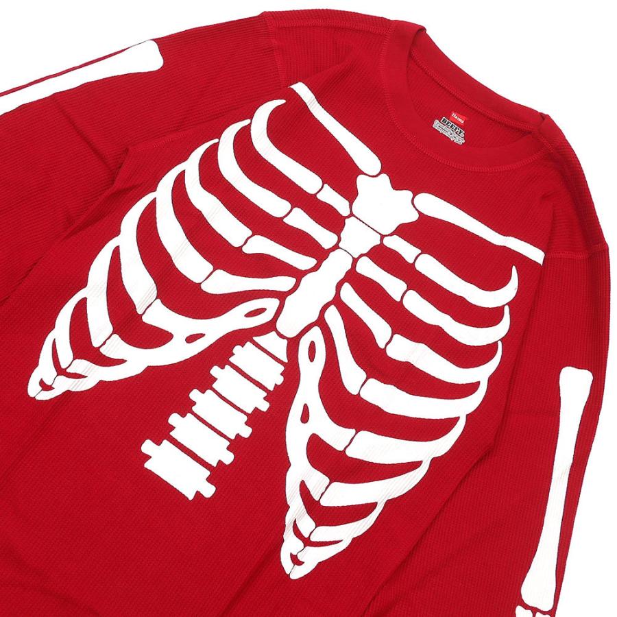 supreme サーマル　骨　RED Supreme 新品 シュプリーム SUPREME x ヘインズ Hanes Bones