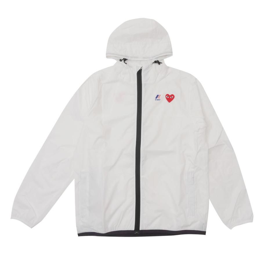 K-WAY PLAY COMME des GARÇONS ホワイトジャケット PLAY COMME des GARCONS 新品 プレイ コムデギャルソン x ケーウェイ K