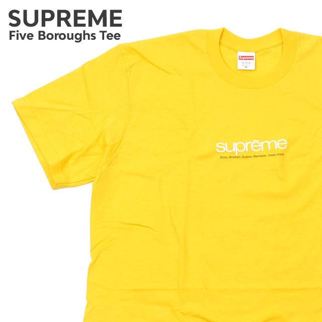 新品 シュプリーム SUPREME Five Boroughs Tee Tシャツ YELLOW イエロー 黄色 418001009048 半袖Tシャツ｜essense