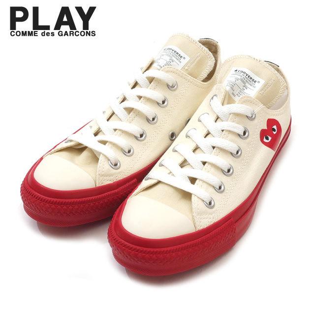 新品 プレイ コムデギャルソン Play Comme Des Garcons X コンバース Converse All Star Ox Pcdg オールスター スニーカー White フットウェア Essense 通販 Yahoo ショッピング