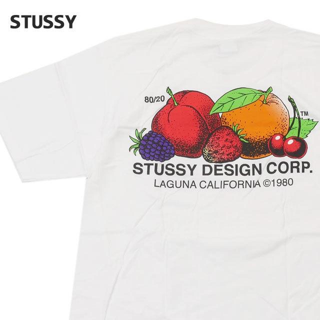 STUSSY ステューシー チェリー リラックス tシャツ ホワイト STUSSY（ステューシー） Stussy Cherries Tee チェリーズ Tシャツ