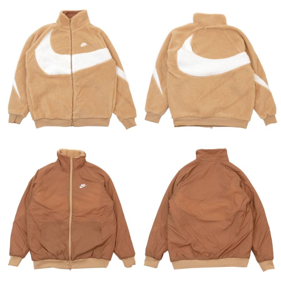 【XXL/価格相談可】NIKE SWOOSH FULL ZIP JACKET ☆関税込☆NIKE☆Big Swoosh Full Zip Jacket☆ボアジャケット☆ (Nike