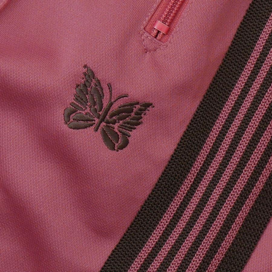 Needles 蝶刺繍 ジャージトラックパンツ XS 茶×ピンク Needles 蝶刺繍 ジャージトラックパンツ XS 茶×ピンク