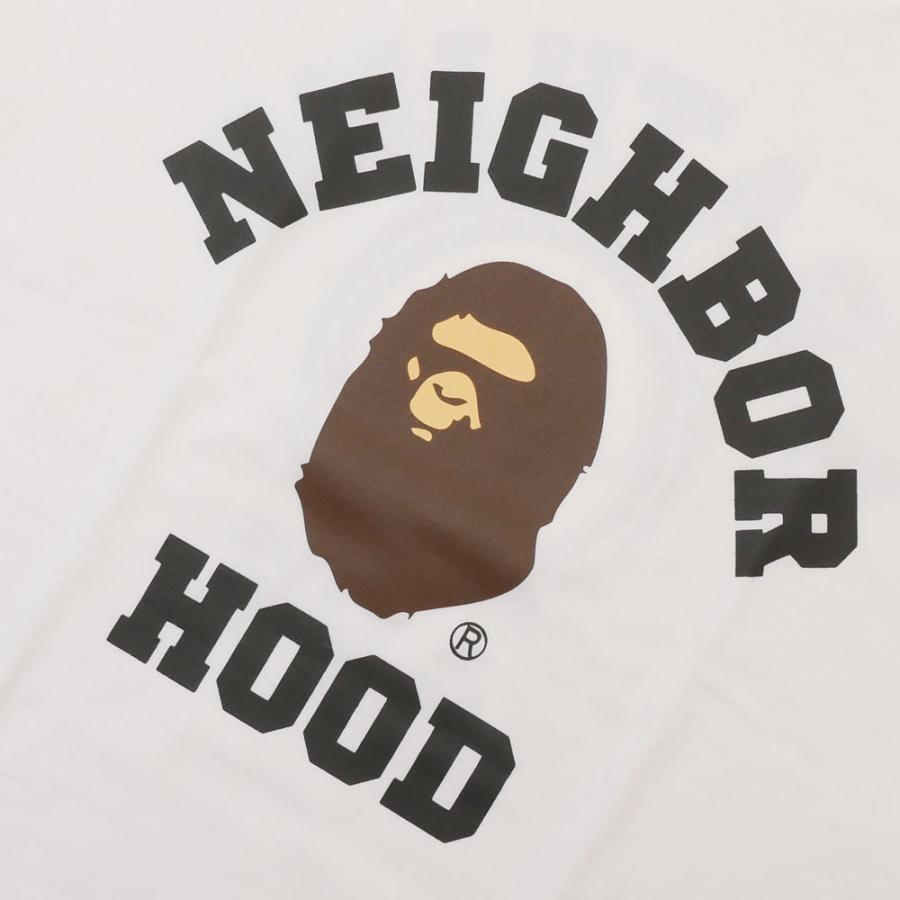 新品 エイプ A BATHING APE x ネイバーフッド NEIGHBORHOOD BAPE NBHD TEE Tシャツ WHITE ホワイト 白 200009068060 半袖Tシャツ｜essense｜04