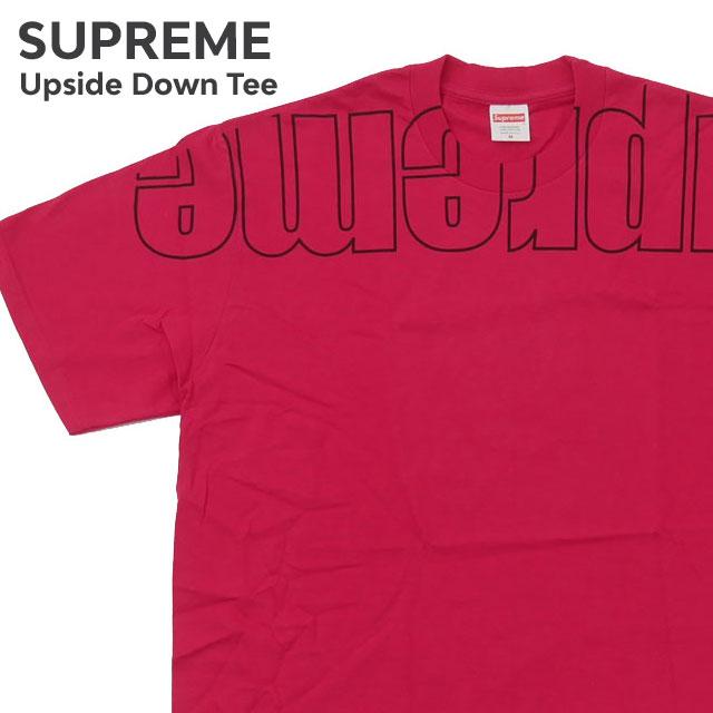 新品 シュプリーム SUPREME Upside Down Tee Tシャツ MAGENTA 418001073043 半袖Tシャツ