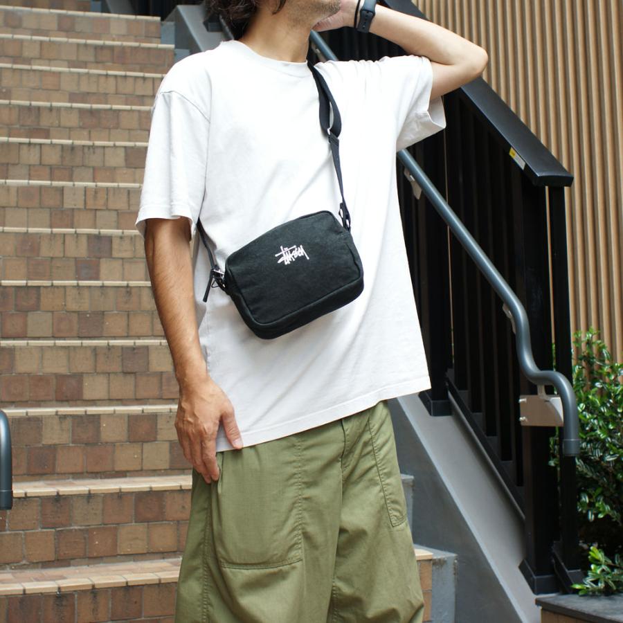 新品 ステューシー STUSSY CANVAS SIDE POUCH ショルダーバッグ サイドポーチ BLACK ブラック 288001301011  グッズ