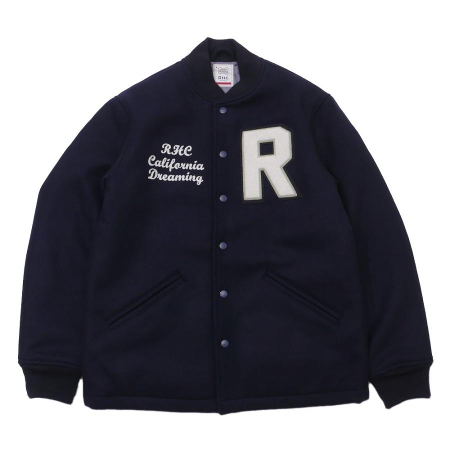 【RHC日本上陸10周年記念】 新品 ロンハーマン RHC Ron Herman x STANDARD CALIFORNIA Varsity Jacket バーシティー ジャケット NAVY 227000104047 OUTER｜essense｜02