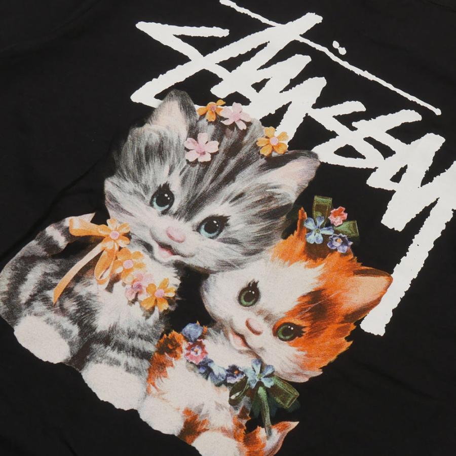 STUSSY 新品 ステューシー KITTENS TEE Tシャツ BLACK ブラック