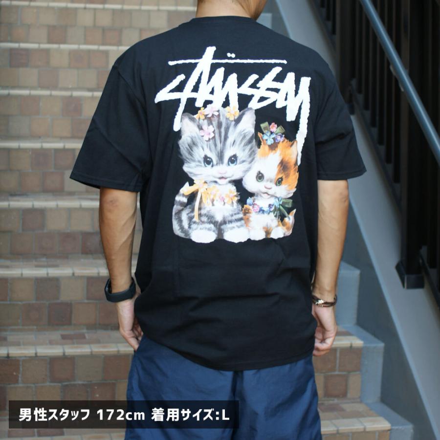 STUSSY 新品 ステューシー KITTENS TEE Tシャツ BLACK ブラック