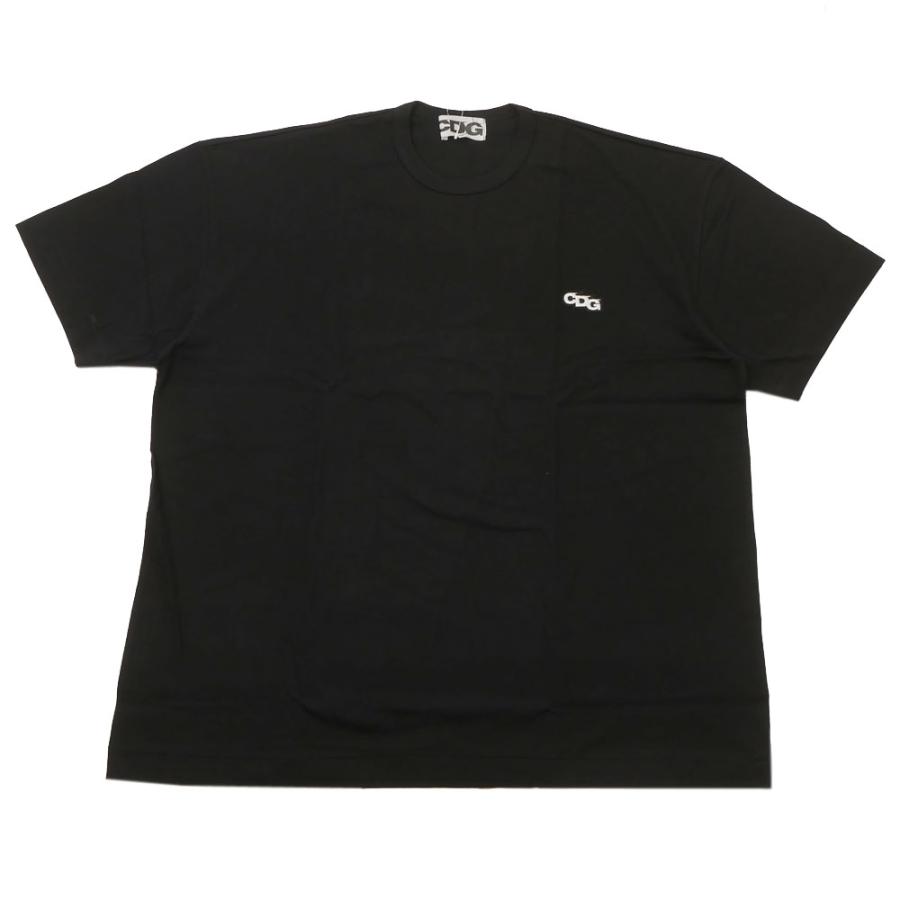 新品 シーディージー CDG コムデギャルソン COMME des GARCONS PATCH OVERSIZED T-SHIRT オーバーサイズ Tシャツ BLACK ブラック 200009219041 半袖Tシャツ｜essense｜02