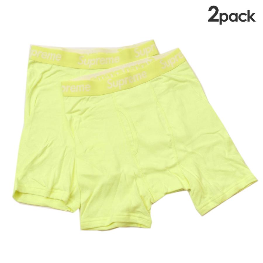 下着・アンダーウェア Supreme Hanes Boxer Briefs yellow Amazon