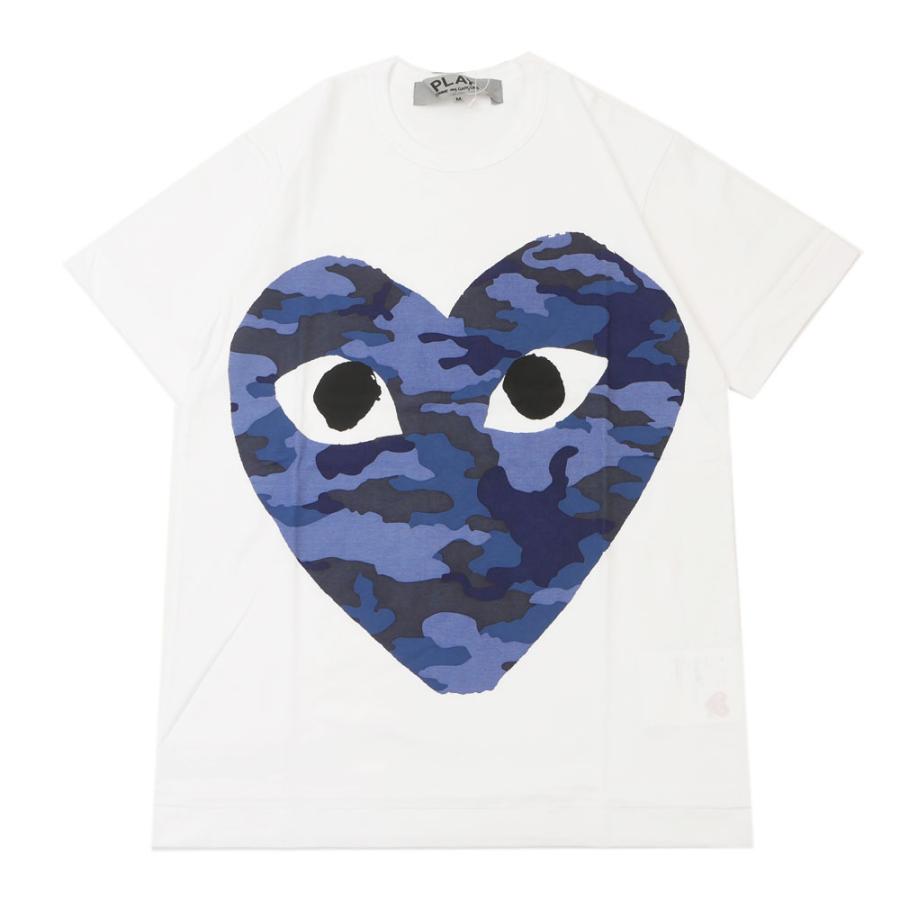 「新品」コムデギャルソン　play tシャツ　青 コムデギャルソン COMME des GARCONS Tシャツ メンズ PLAY LOGO