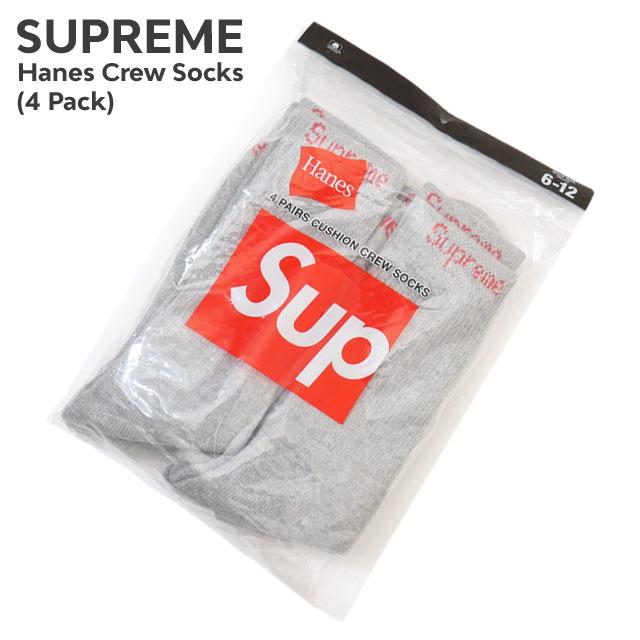 Supreme 23AW Hanes Crew Socks ソックス 4足セット Supreme Hanes Crew Socks (4 Pack) (SS23) - $24