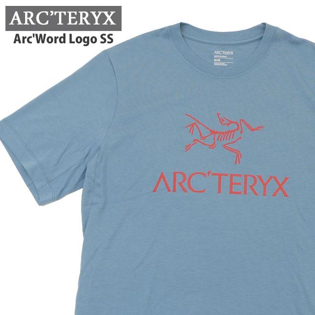タグ付き！ ARC'TERYX Tシャツ プリント M ブルー ARC'TERYX 新品 アークテリクス Arc'Word Logo SS M アーク