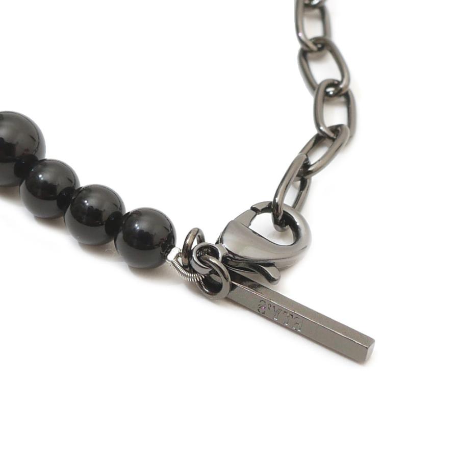 S'YTE 新品 サイト BRASS ONYX SILVER NAVAJO BRACELET ブラス