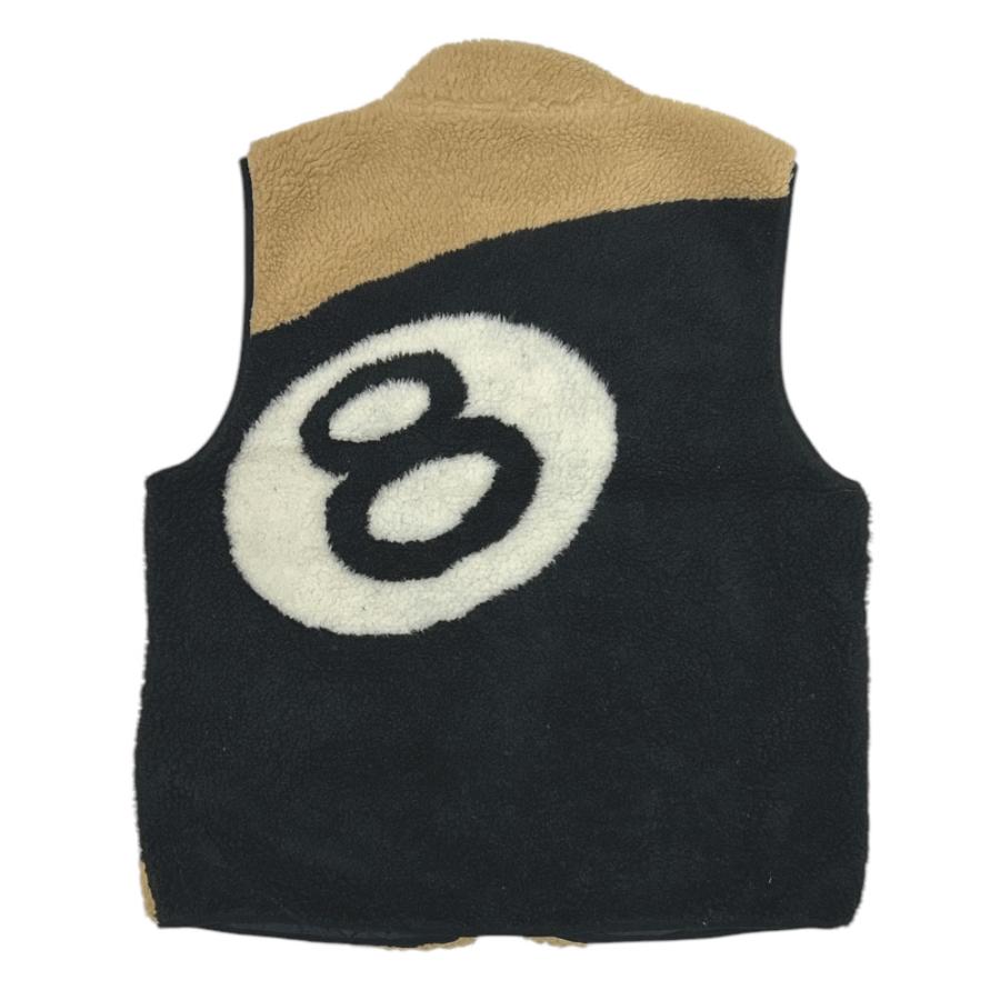 トップス stussy sherpa reversible vest Black M STUSSY☆】SHERPA REVERSIBLE VEST BLACK UNISEX (STUSSY/ベスト