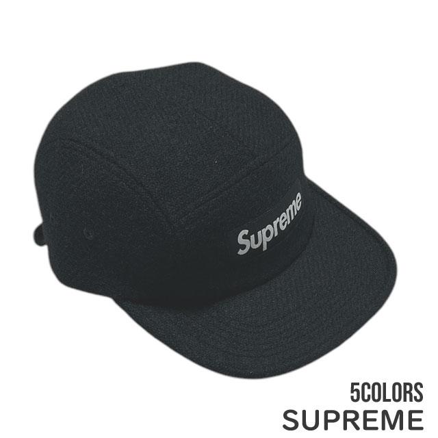 月末値下げ　シュプリーム　ハリキツイード ベースボールキャップ ブラック Supreme（シュプリーム） 新品 SUPREME Harris Tweed Camp Cap ハリス