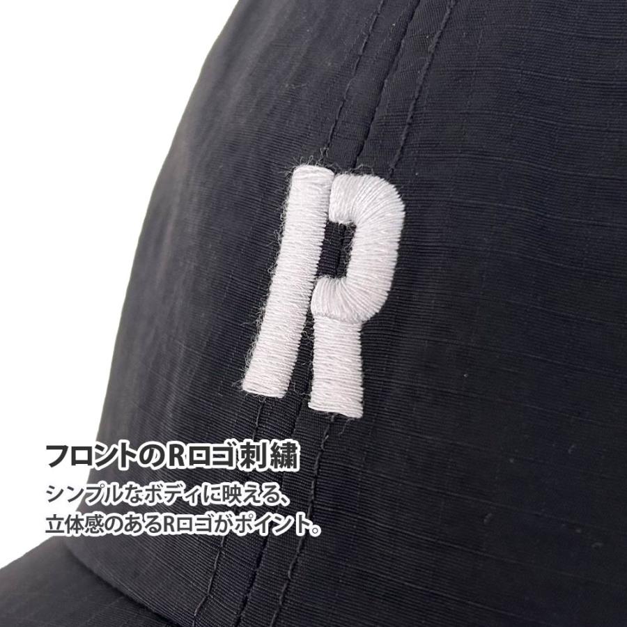 RHC リップストップ Rロゴ キャップ　ブラック ロンハーマン RHC リップストップ Rロゴ キャップ ブラック