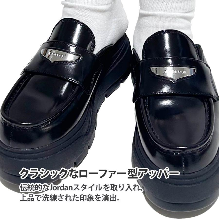 一度のみ使用エア ジョーダン 厚底ローファーミュールブラック NIKE 新品 ジョーダンブランド JORDAN BRAND エアジョーダン
