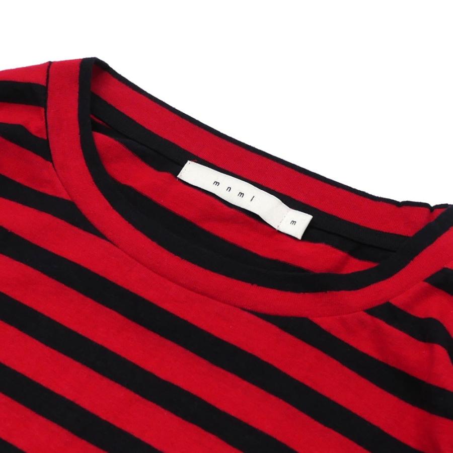 新品 mnml (ミニマル) STRIPE BOL L/S TEE[長袖Tシャツ][ロンT]BLACKxRED999-005175-041(TOPS) |  | 02