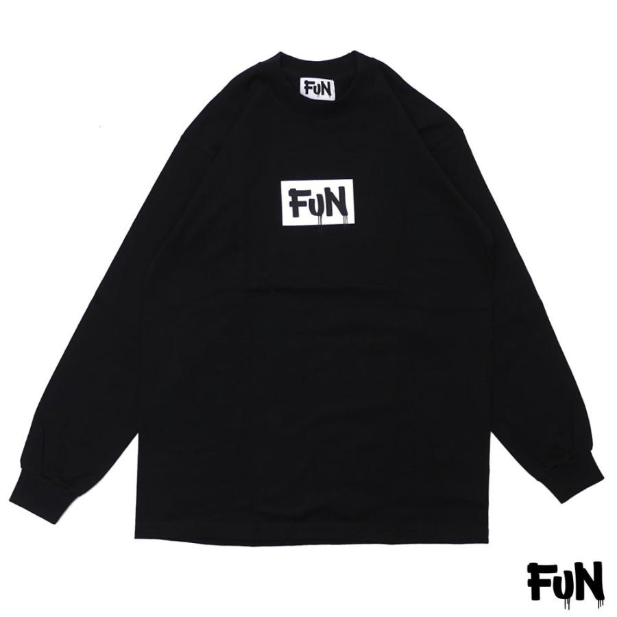 新品 FUN (ファン)BOX LOGO L/S TEE [長袖Tシャツ]BLACK 691-000042-041(TOPS)｜essense