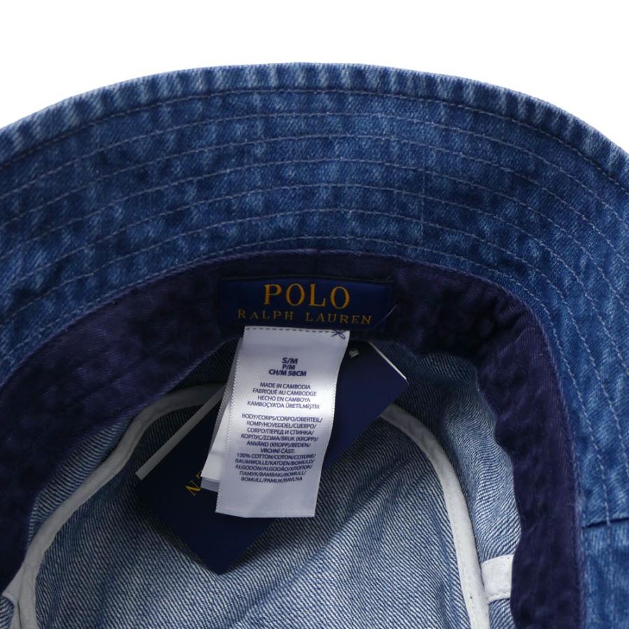 Polo デニム バケット ハット   ラルフローレン Polo Bear Indigo Denim Bucket Hat | ラルフ ローレン公式