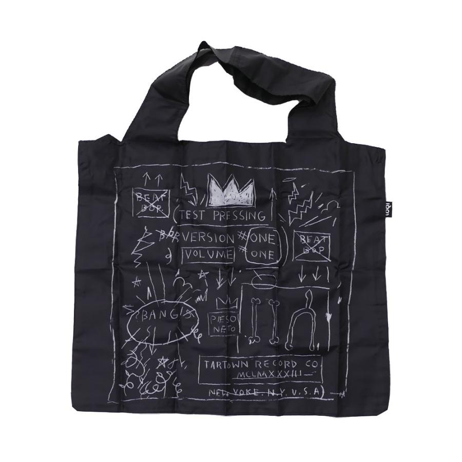 WINNER KIEHL’S  コラボエコバッグ トートバッグ ブラック 新品 ジャン ミシェル バスキア Jean-Michel Basquiat x