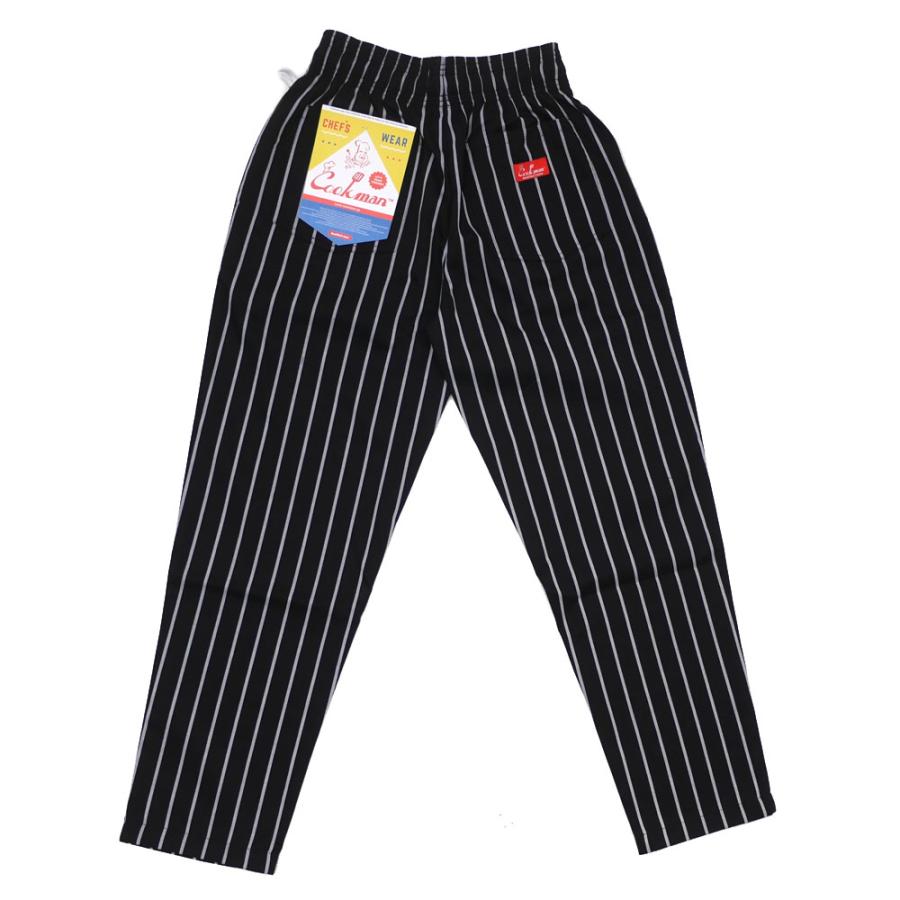 【美品】Cookman クックマン セットアップ ストライプ M ブラック 黒 楽天市場】COOKMAN クックマン シェフパンツ ストライプ メンズ