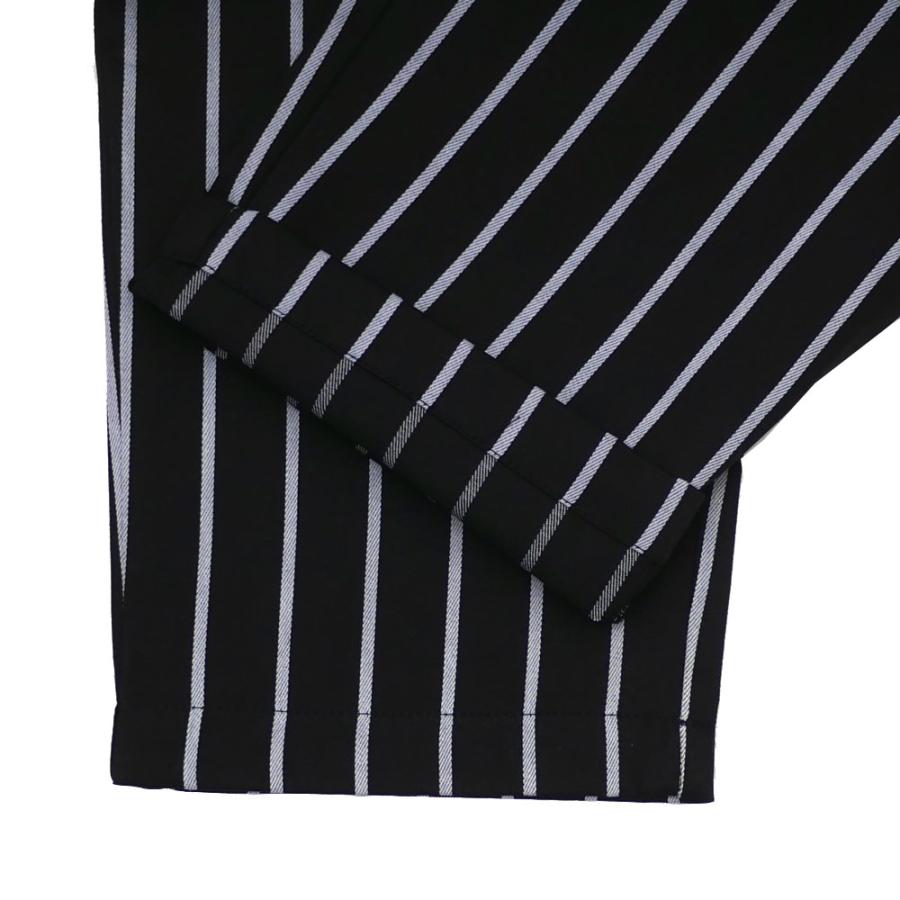 【美品】Cookman クックマン セットアップ ストライプ M ブラック 黒 COOKMAN 新品 クックマン Cookman Chef Pants シェフ パンツ