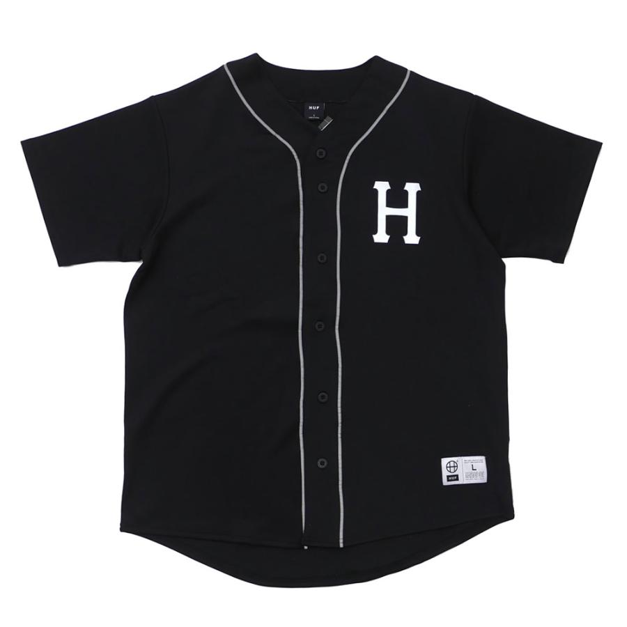 新品 ハフ HUF CLASSIC H REFL BASEBALL JERSEY ベースボールシャツ BLACK ブラック 黒 999006346051 TOPS｜essense｜03