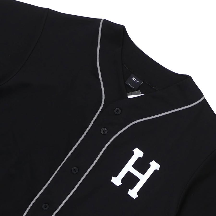 新品 ハフ HUF CLASSIC H REFL BASEBALL JERSEY ベースボールシャツ BLACK ブラック 黒 999006346051 TOPS｜essense｜05