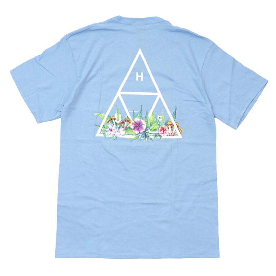 新品 ハフ HUF BOTANICAL GARDEN TT TEE ボタニカルガーデン トリプルトライアングル Ｔシャツ LT.BLUE ライトブルー 999006348044 半袖Tシャツ｜essense