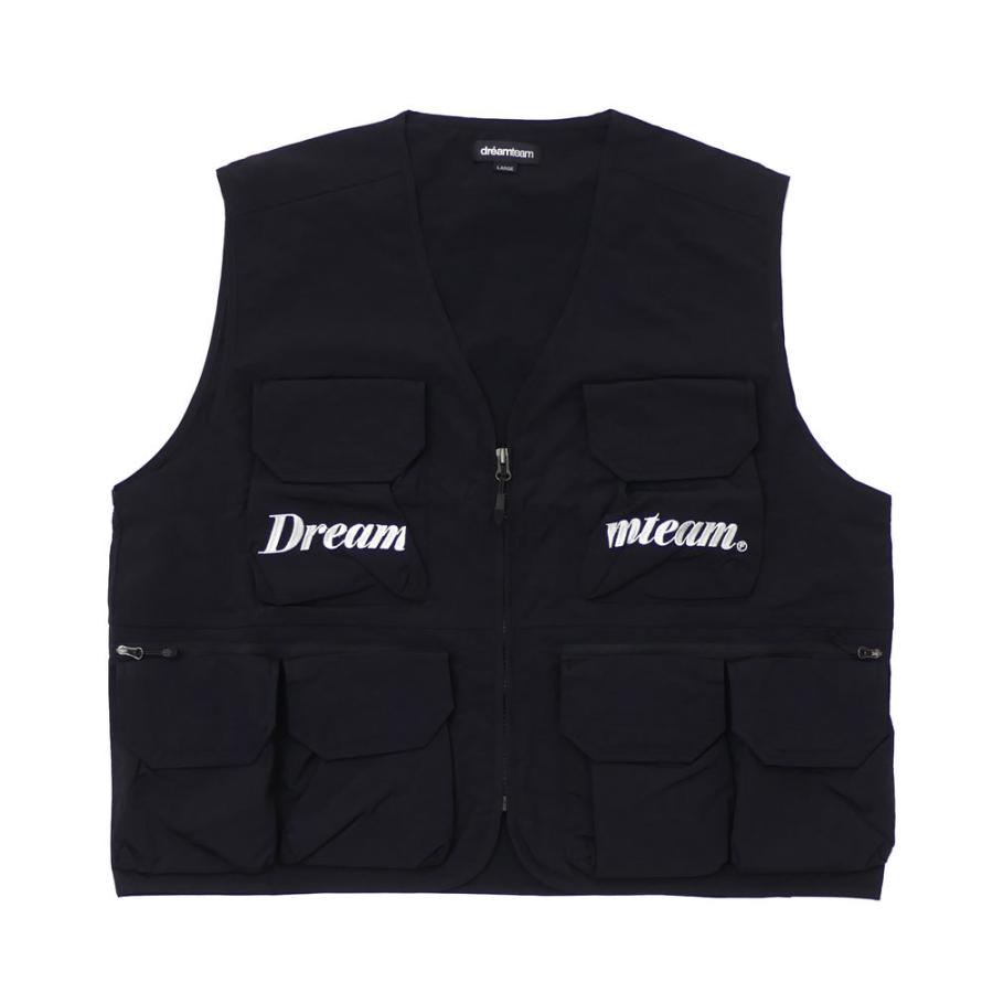 新品 ドリームチーム DREAM TEAM Work Vest ワーク ベスト BLACK