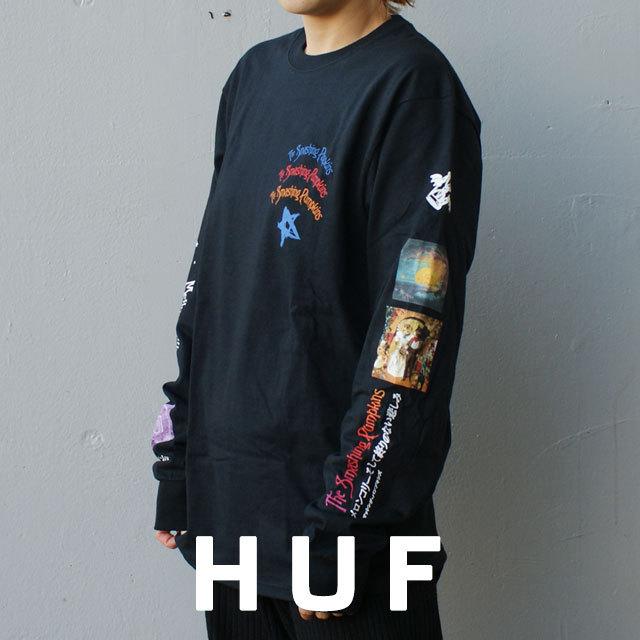 新品 ハフ HUF x スマッシング パンプキンズ SMASHING PUMPKINS BULLET L/S TEE ロンティー BLACK ブラック 黒 999006398041 TOPS｜essense