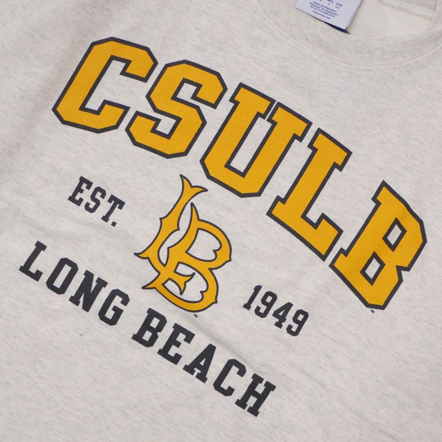 新品 チャンピオン Champion CSULB Crew Sweat カリフォルニア州立大学 ロングビーチ校 クルースウェット OEATMEAL BUYERS PUSH 999006469050 SWT/HOODY｜essense｜03