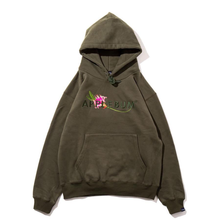 APPLEBUN パーカー　オリーブ APPLEBUM（アップルバム） 新品 APPLEBUM Flower Logo Sweat Parka