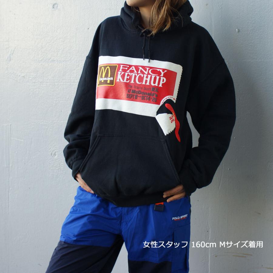 話題コラボ Travis Scott CPFM McDonald Ketchup Hoodie Black 新品 Cactus Jack x McDonald's CPFM KETCHUP HOODIE BLACK