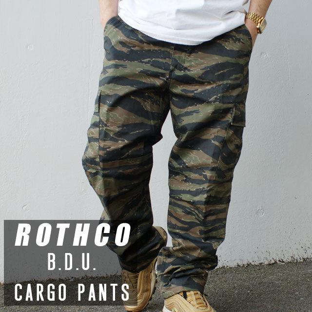 新品 ロスコ ROTHCO B.D.U. CARGO PANTS カーゴパンツ 迷彩パンツ TIGER STRIPE CAMO タイガーカモ 999006560045 パンツ｜essense