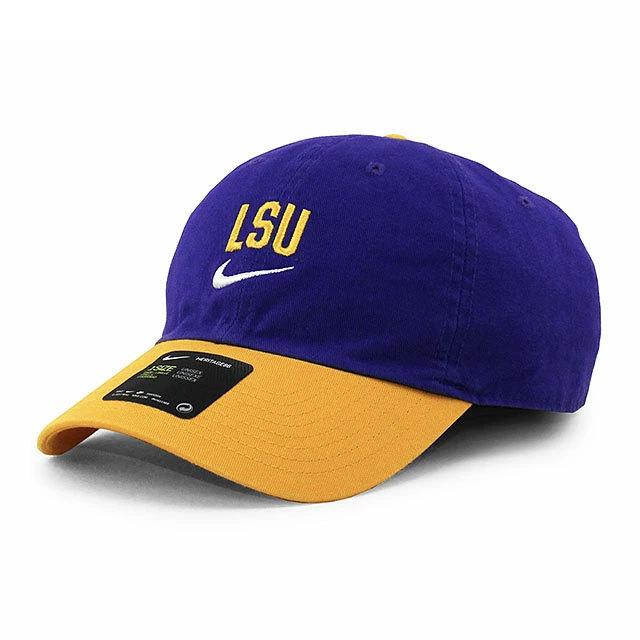 新品 ナイキ NIKE av7562-548 LSU タイガース HERITAGE 86 STRAPBACK CAP キャップ PURPLE GOLD パープル ゴールド av7562548 ヘッドウェア｜essense