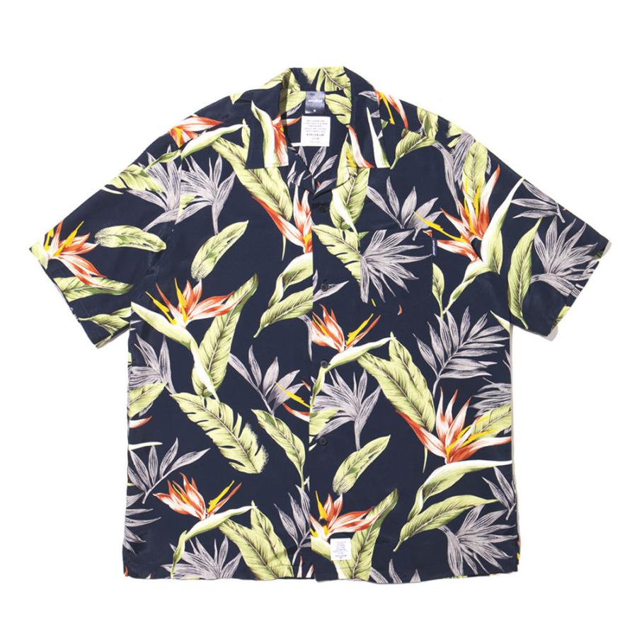 新品 アップルバム APPLEBUM Flower5021 S/S Aloha Shirt フラワー 花柄 アロハシャツ 半袖シャツ NAVY 850004357047 TOPS｜essense｜04