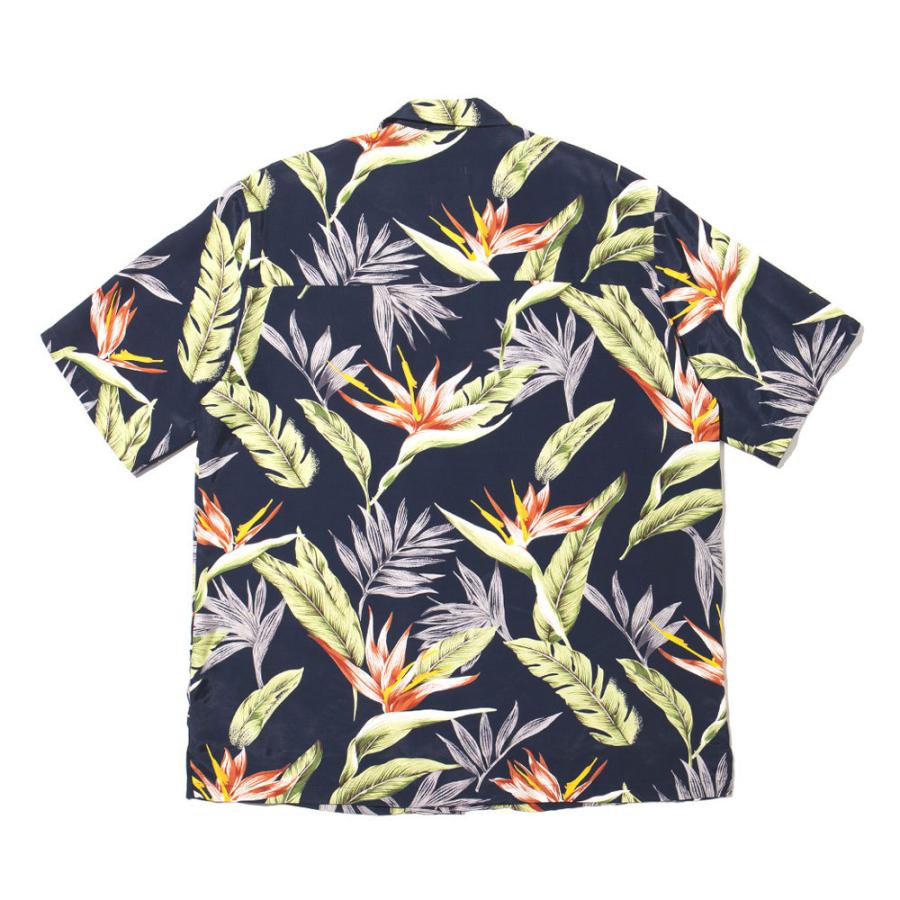 新品 アップルバム APPLEBUM Flower5021 S/S Aloha Shirt フラワー 花柄 アロハシャツ 半袖シャツ NAVY 850004357047 TOPS｜essense｜05