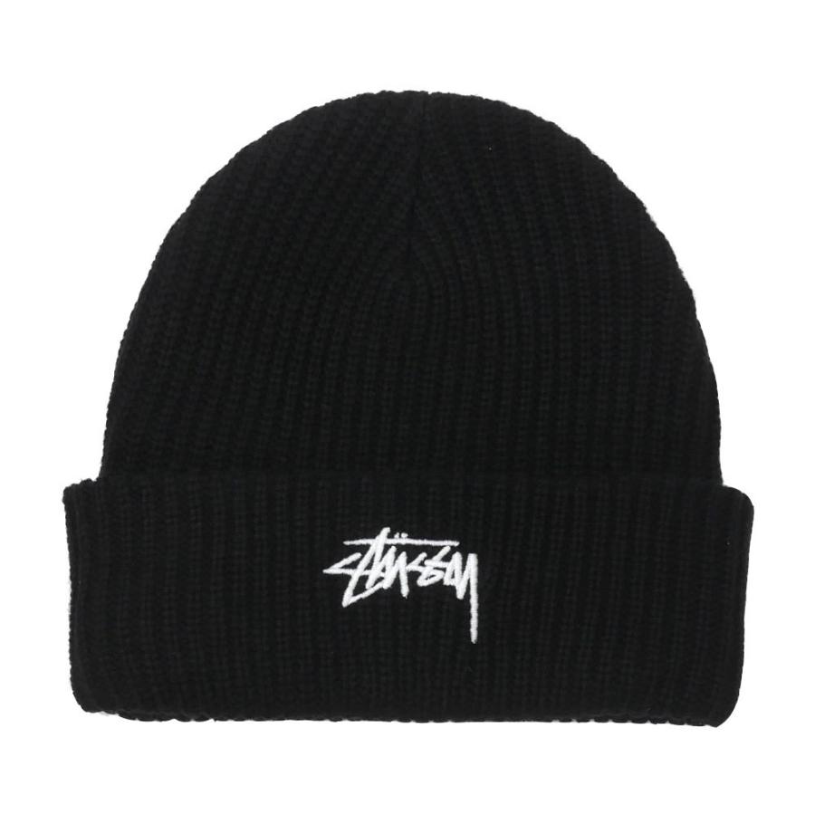 Stussy ビーニー 黒 STUSSY（ステューシー）ニットキャップ・ビーニー 黒 サイズ