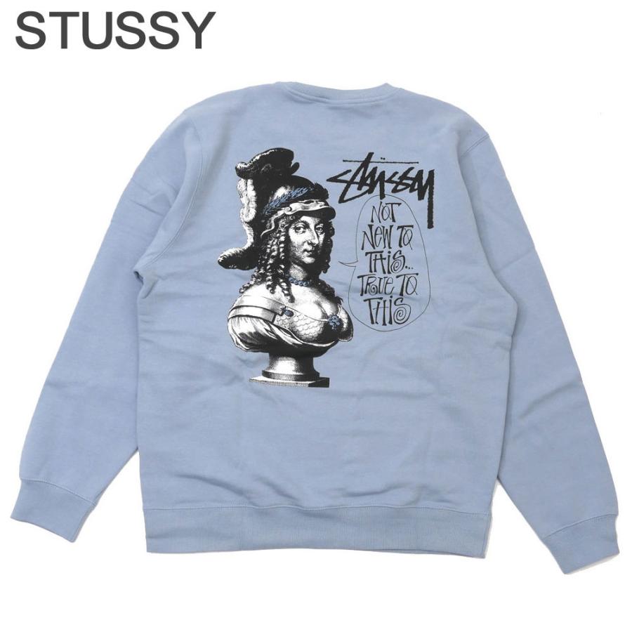 希少レアカラー】ステューシー エイトボール スレートブルー トレーナー L