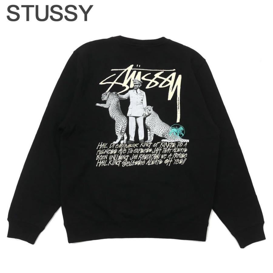 STUSSY 新品 ステューシー Emperor Crew クルースウェット BLACK