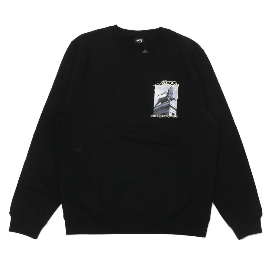 STUSSY 03鷹 ブラック スウェットトレーナー コラボ☆入手困難【STUSSYxDSM】ロンドン バックロゴスウェット