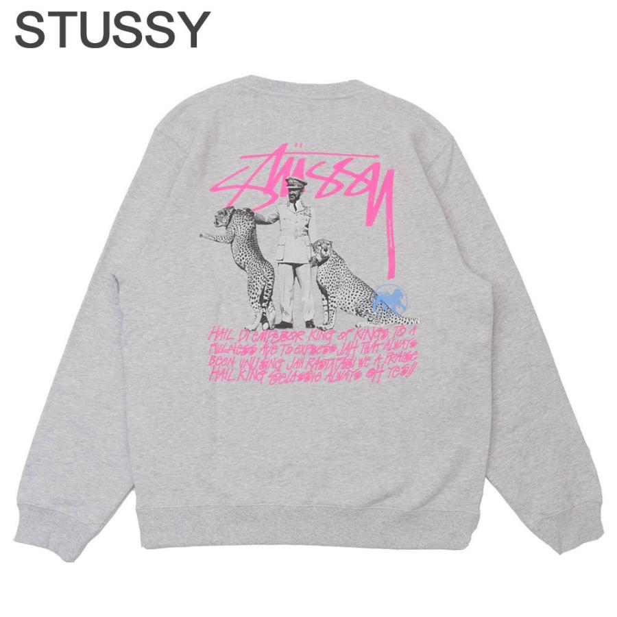 STUSSY 新品 ステューシー Emperor Crew クルースウェット ASH