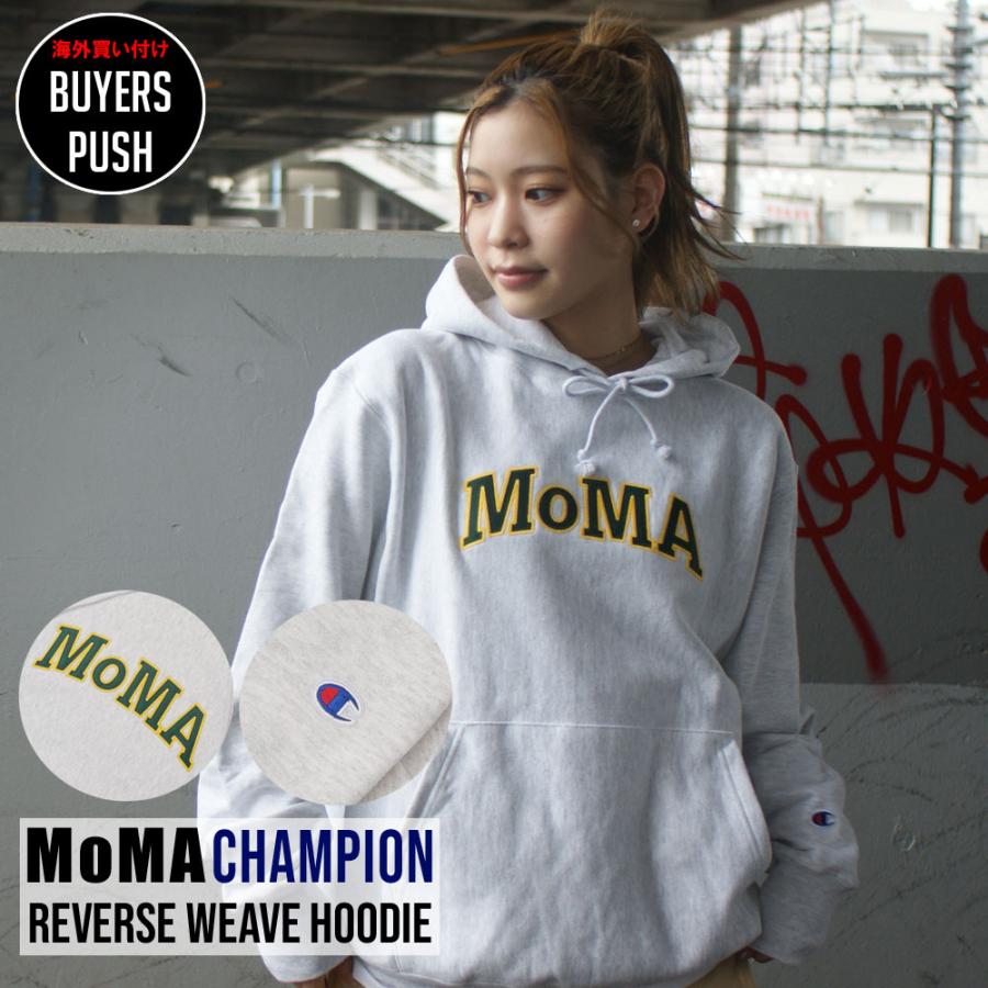 新品 チャンピオン Champion x モマ MoMA Reverse Weave Hoodie